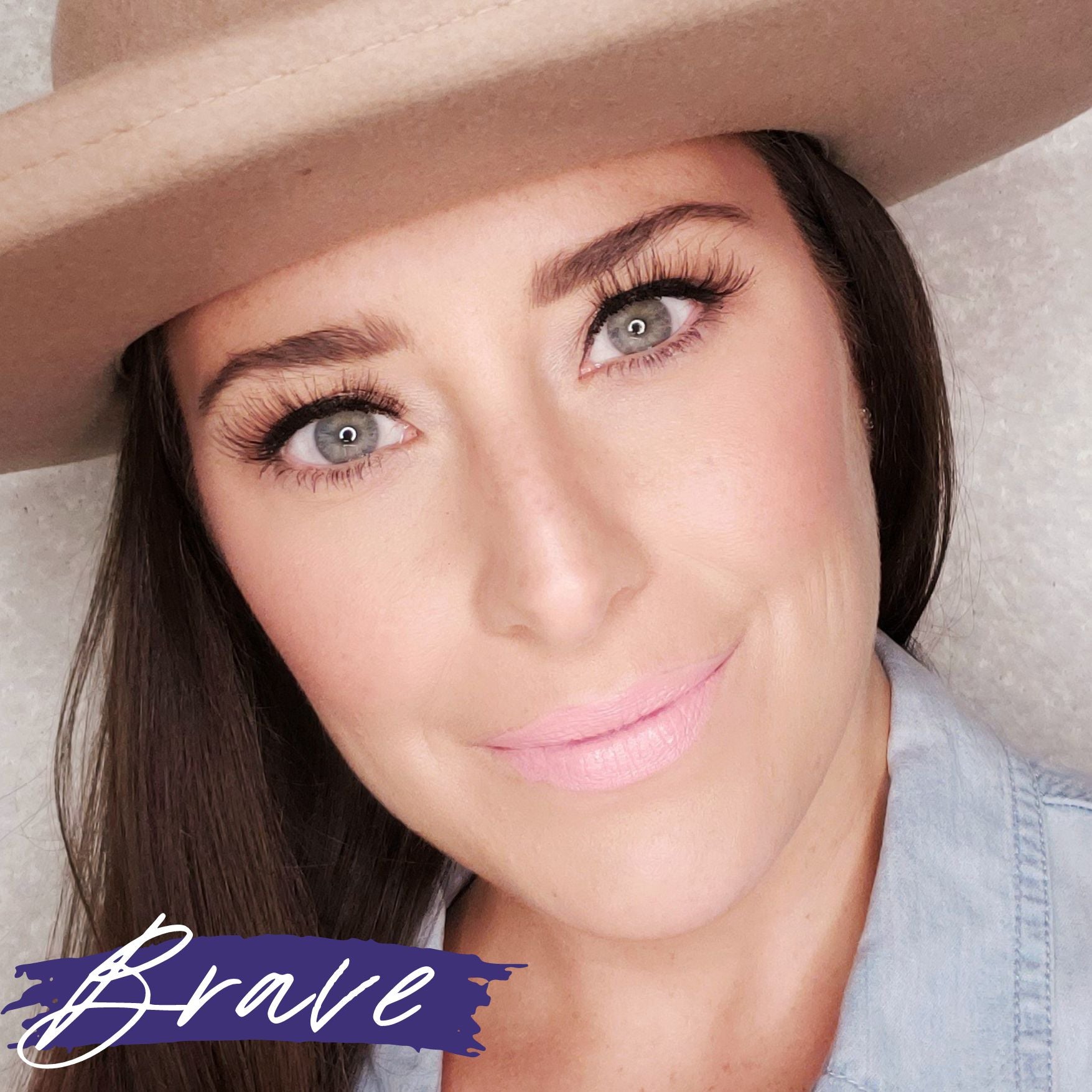 House of Tesla Brave Lux Lip Creme on Model