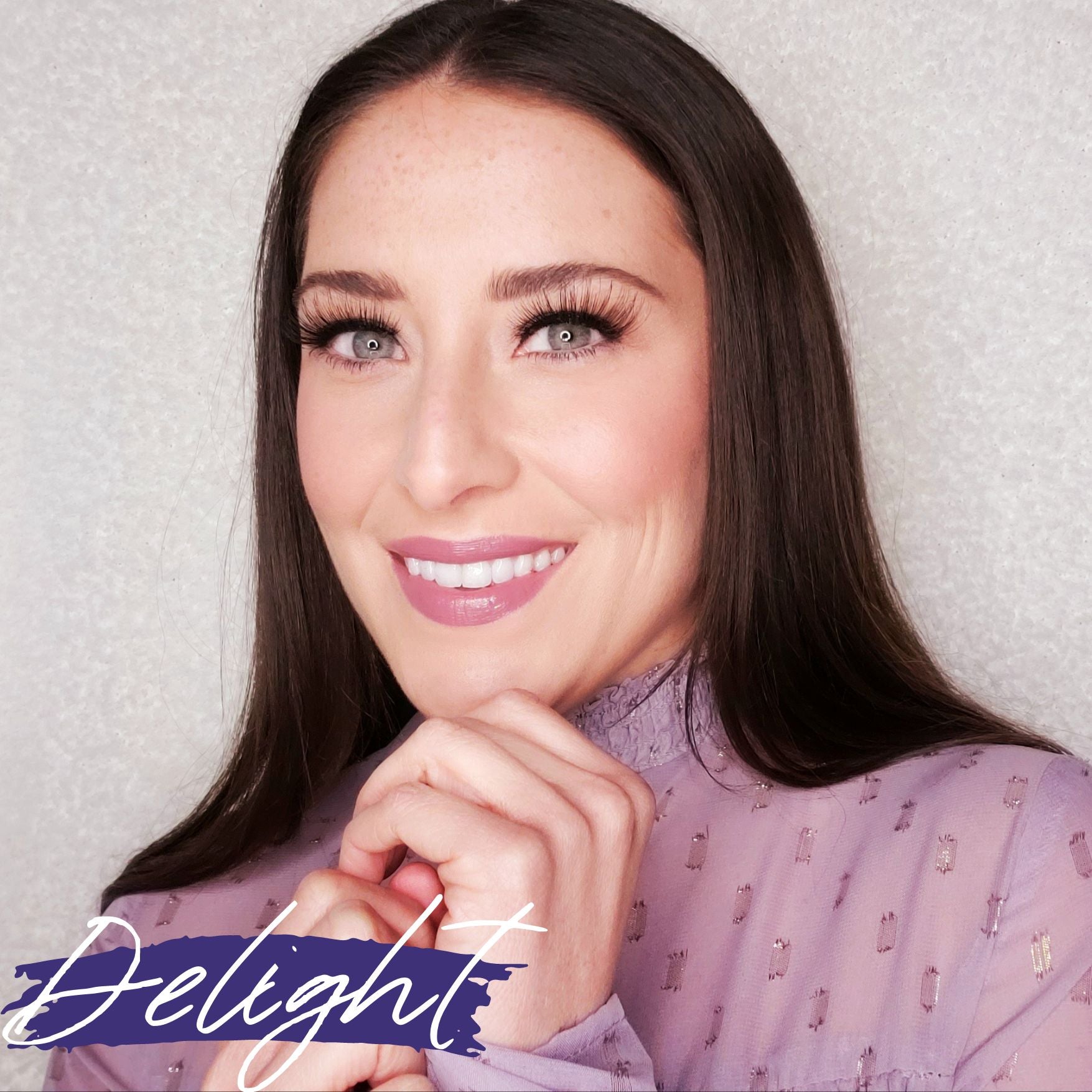 House of Tesla Delight Lux Lip Creme on Model